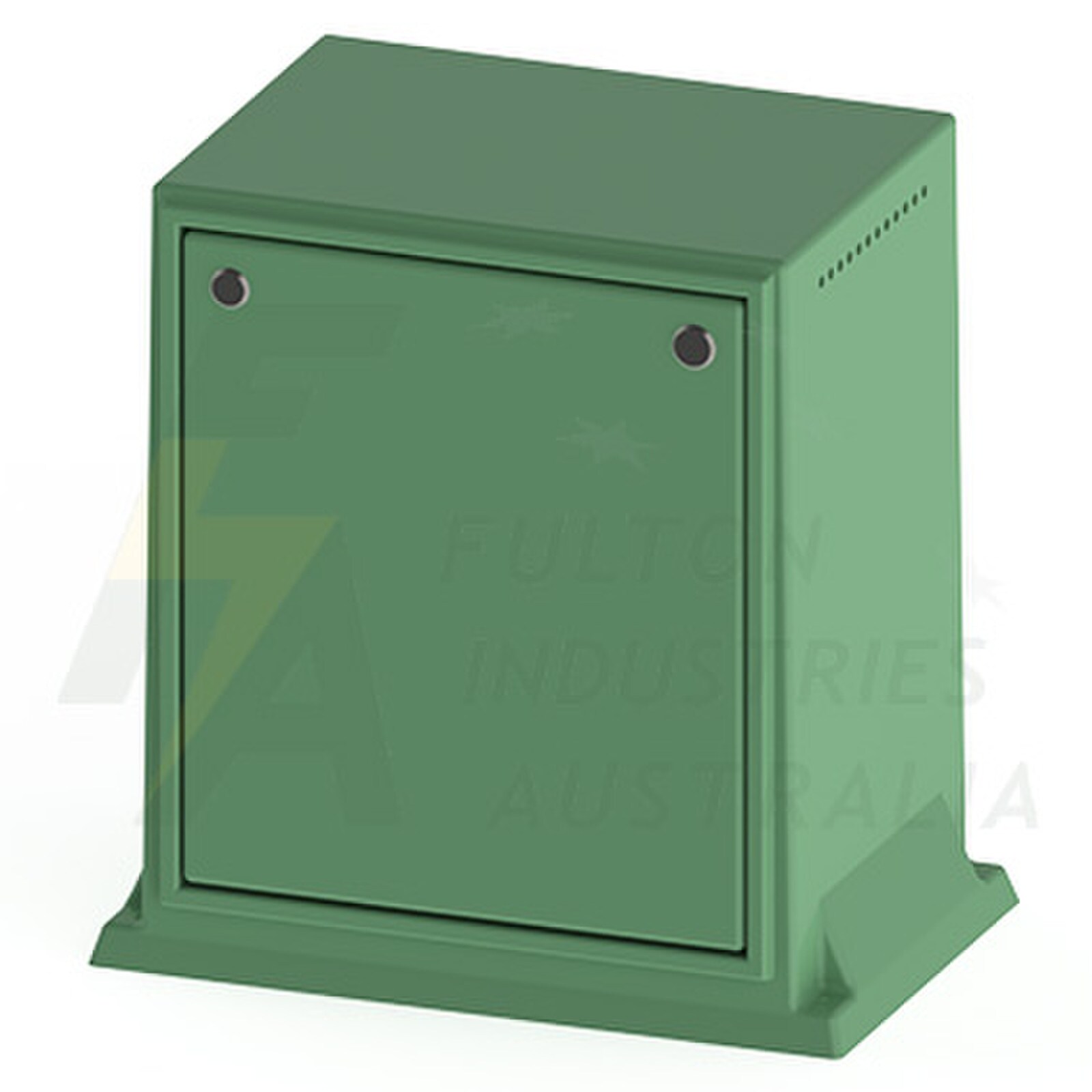 fibreglass green electrical pillar